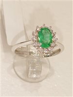 Anello Vidali Gioielli Donna Anello Smeraldo in Oro bianco Smeraldo 0.80 Ct AA0414 - AA0414